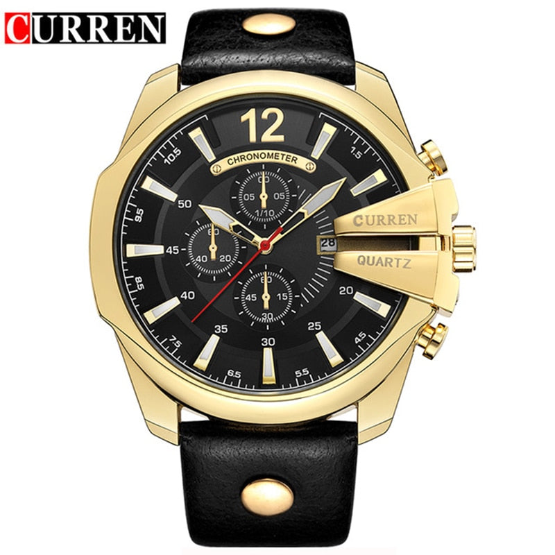MONTRE HOMMES EN CUIR