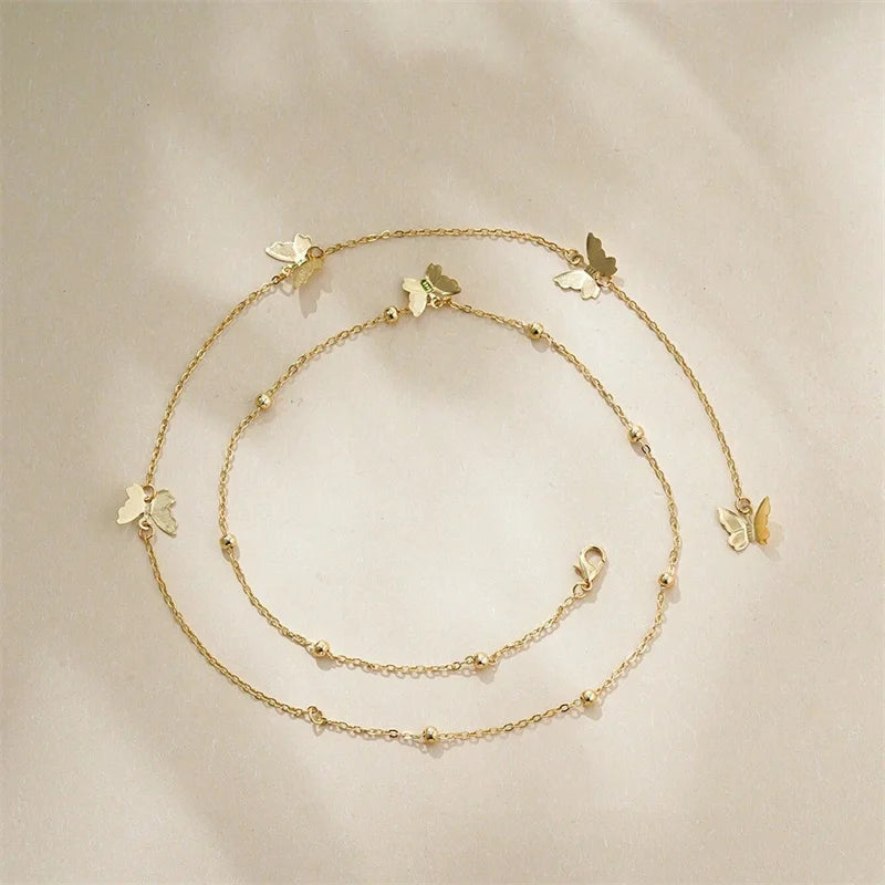 Collier papillon à dos nu