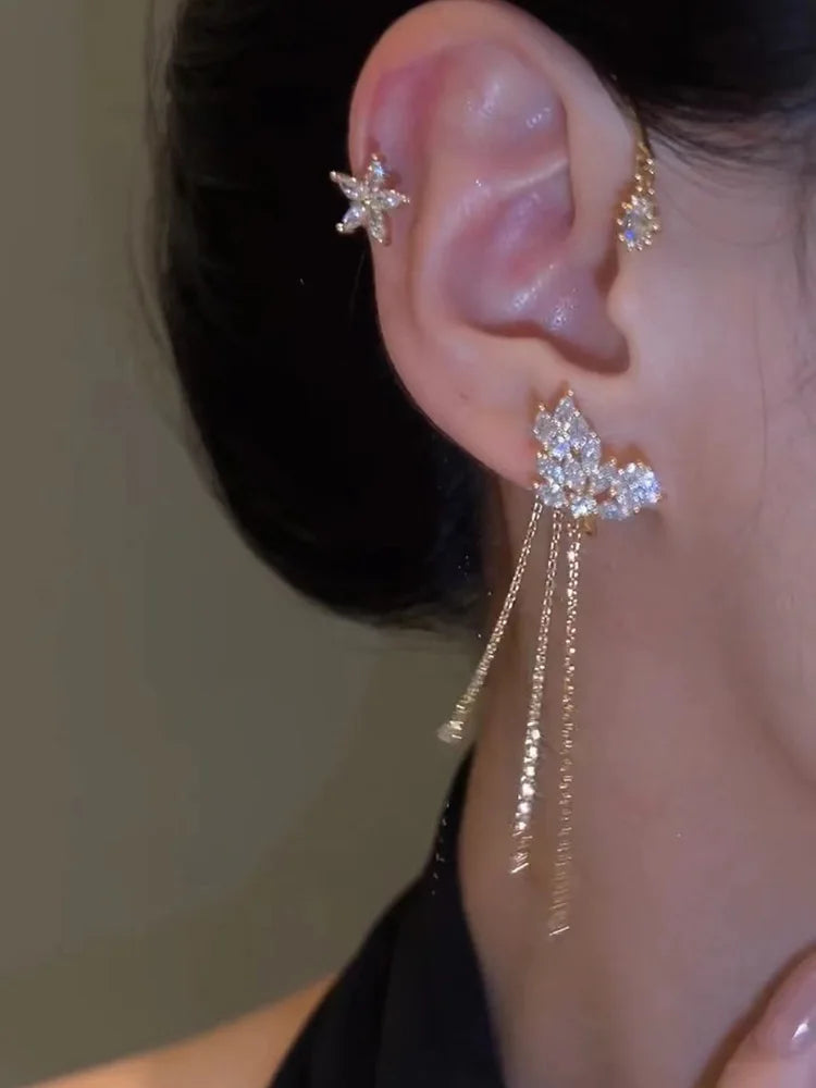 Clip d'oreille doré pour femme