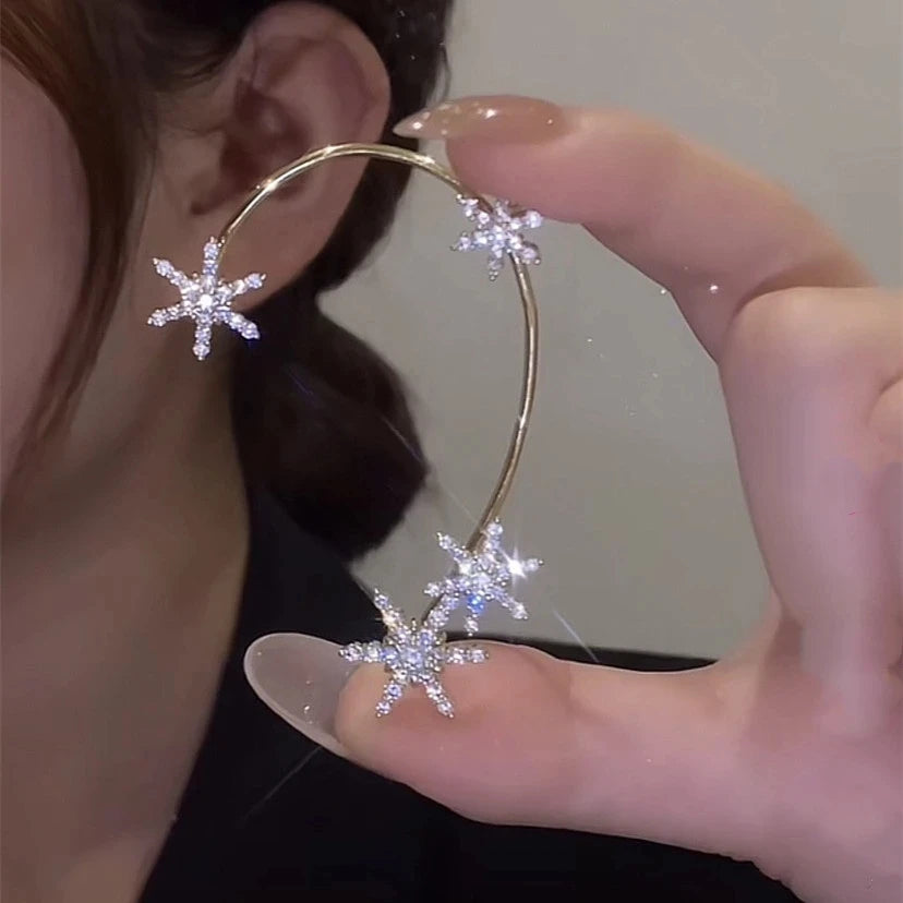 Clip d'oreille doré pour femme