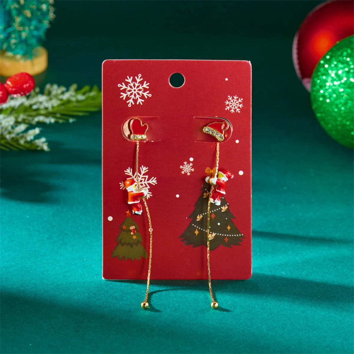 Boucles d'oreilles de Noël