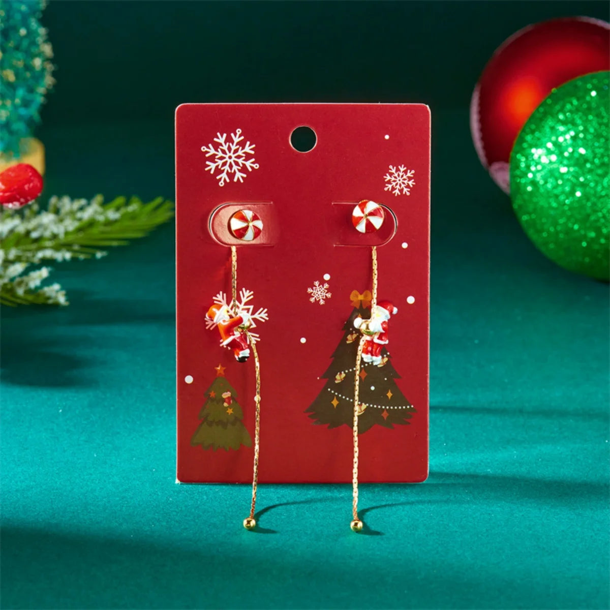 Boucles d'oreilles de Noël