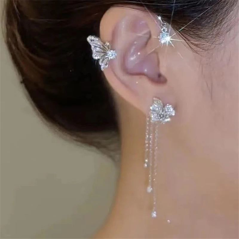 Clip d'oreille doré pour femme