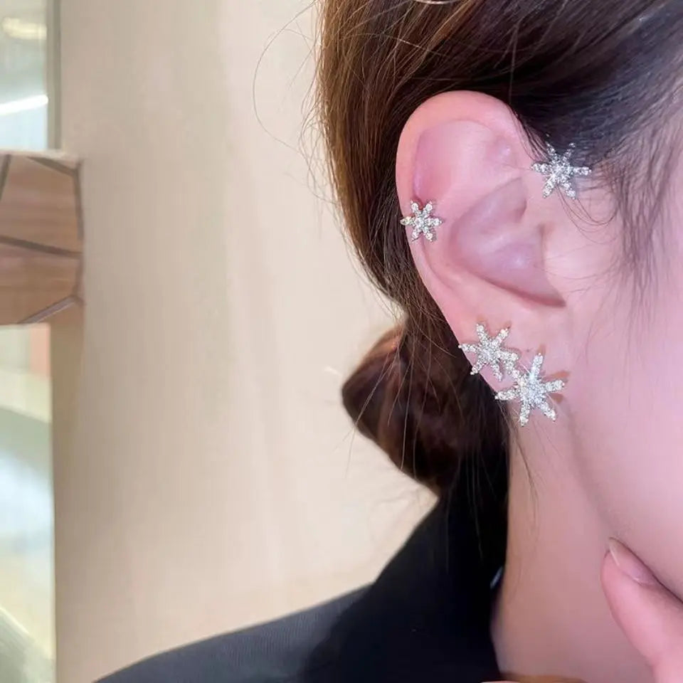 Clip d'oreille doré pour femme