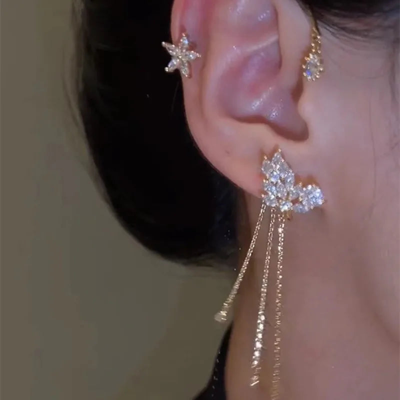Clip d'oreille doré pour femme