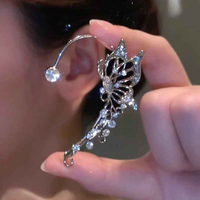 Clip d'oreille doré pour femme