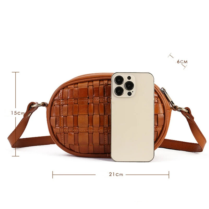 SAC À BANDOULIÈRE EN CUIR POUR FEMMES