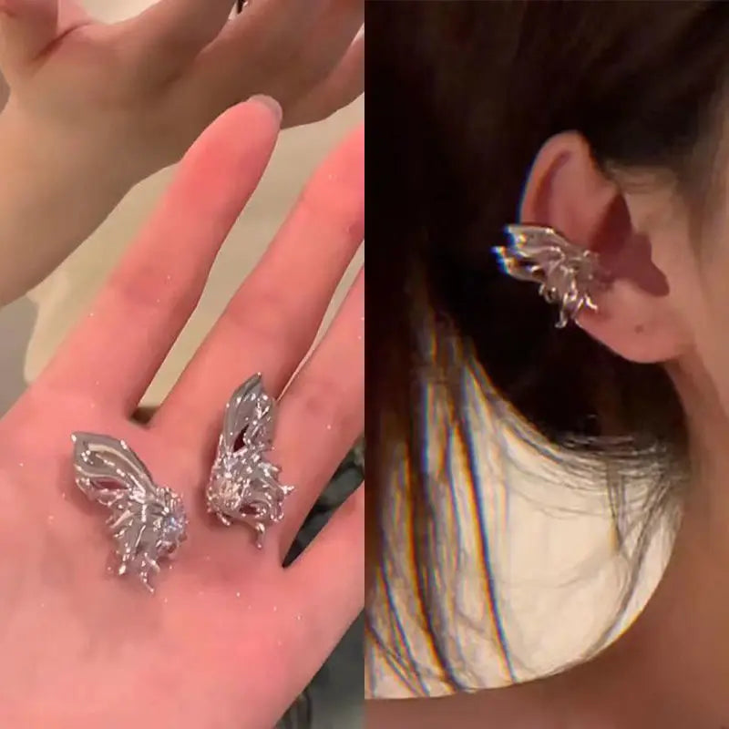 Clip d'oreille doré pour femme