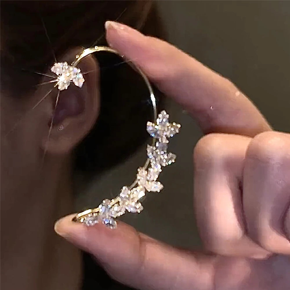 Clip d'oreille doré pour femme