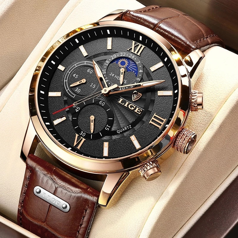 MONTRE HOMMES PURE CUIR